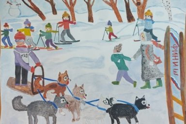 На Камчатке проходит конкурс детских рисунков, посвящённый мероприятию «Елизовский спринт — за Победу» 1