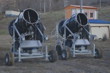 Новую систему искусственного оснежения на горнолыжной базе «Эдельвейс» запускают в работу 6