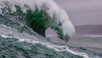 Волны до 10 метров прогнозируются  в акваториях Тихого океана и Берингова моря