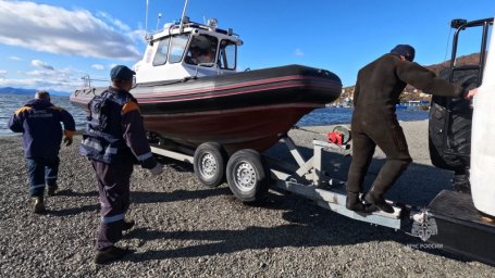 Новый многофункциональный катер поступил на вооружение камчатского поисково-спасательного отряда 1
