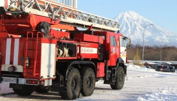 На Камчатке пожарные тренировались тушить ФОК «Радужный»