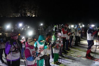 Более 100 участников приняли участие в ночной лыжной гонке «Мильковский экстрим» 6