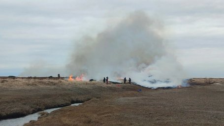 Два природных пожара ликвидировали в Усть-Большерецком округе на Камчатке 1