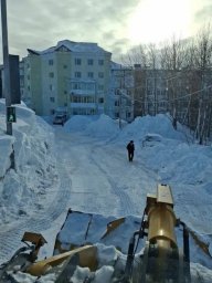 Плановая работа по расчистке города от последствий циклона проводится в Петропавловске-Камчатском 6