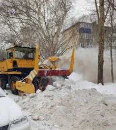 Работы по зимнему содержанию городских территорий проводятся в Петропавловске-Камчатском 1