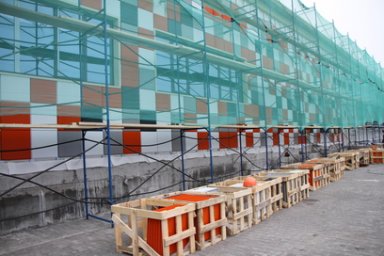Внутренняя отделка помещений началась на объекте строительства зала единоборств в Елизове на Камчатке 0