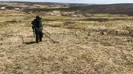 Саперами найдено свыше 3500 взрывоопасных объектов саперами на Шумшу 1