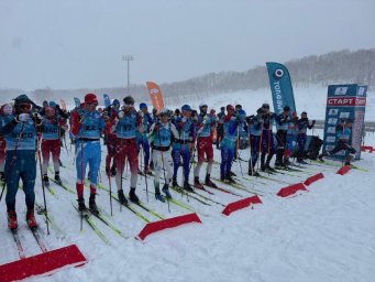 Сотрудники судов вышли на старт лыжного марафона на Камчатке 2