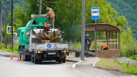 В столице Камчатки ремонт участков магистральных дорог идет  в соответствии с графиком 2