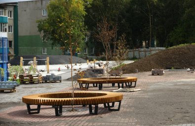 Возведение нового парка «Простоквашино» продолжается в микрорайоне Пограничном города Елизово на Камчатке 10