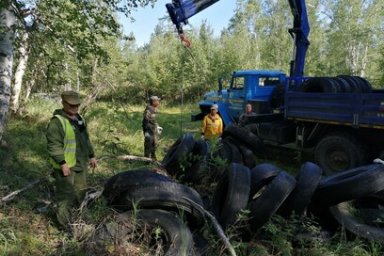 В селе Мильково на Камчатке ликвидировали стихийную лесную свалку 1