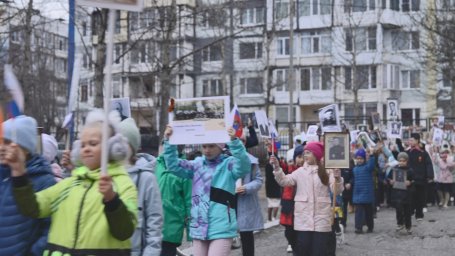 В 40-ой школе столицы Камчатки провели свой Бессмертный полк 0