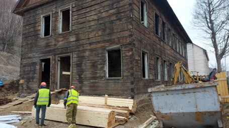 Городские власти обещают отреставрировать дом по ул. Красинцев в столице Камчатки до конца сентября 1