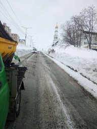 Плановая расчистка и вывоз снежных масс с внутриквартальных проездов и придомовых территорий идет в столице Камчатки 2