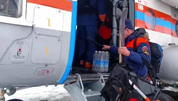 На Камчатке вертолёт Ми-8 МЧС России вылетел для оказания помощи туристам, попавших под лавину