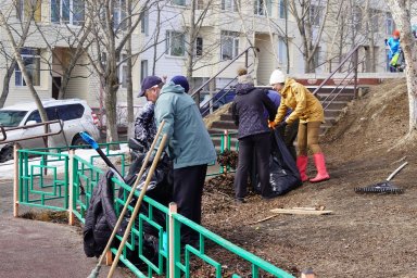 Активно поддержали субботники жители Петропавловска-Камчатского 3