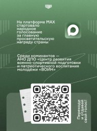 Поддержать Центр ВОИН в народном голосовании просят жителей Камчатки 0