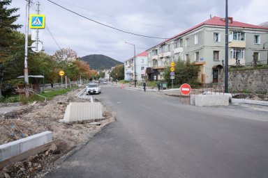 Продолжается ремонт дороги по улице Ленинской в Петропавловске-Камчатском 4
