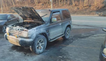 В Петропавловске-Камчатском пожарные потушили автомобиль