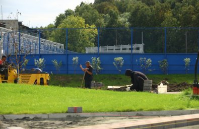 Возведение нового парка «Простоквашино» продолжается в микрорайоне Пограничном города Елизово на Камчатке 2
