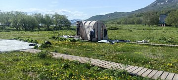 Установлены понтонные пирсы на Курильском озере к началу турсезона на Камчатке 7