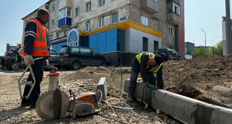 Работы по благоустройству Мишенного-3 идут опережающими темпами в Петропавловске-Камчатском 5