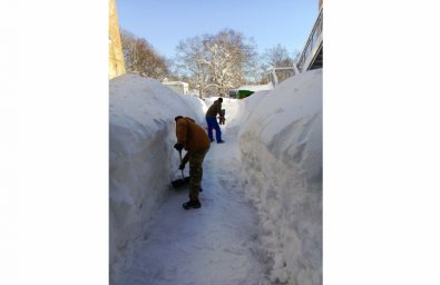 Стихия объединила: родители помогли расчистить детские сады в Елизовском районе на Камчатке 0