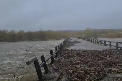 На Камчатке в результате подъёма воды в селе Соболево подтоплены 90 % придомовых территории и жилых домов