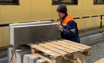 Работы по благоустройству Мишенного-3 идут опережающими темпами в Петропавловске-Камчатском 6
