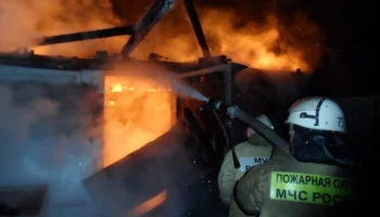 На Камчатке в СНТ «Сигнал-2» сгорела баня