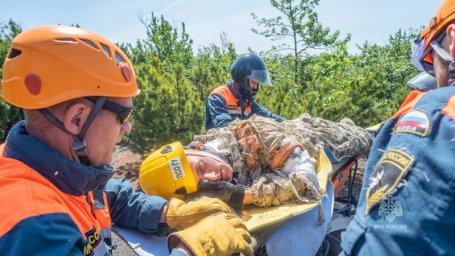 На Камчатке спасатели провели тренировку по поиску людей, заблудившихся в лесу 1