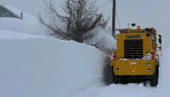 Частный сектор чистят от снега в Петропавловске-Камчатском