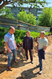 Благоустройство сквера на ул. Солнечной идет в Петропавловске-Камчатском 1