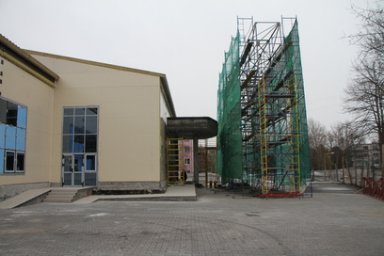 Внутренняя отделка помещений началась на объекте строительства зала единоборств в Елизове на Камчатке 3