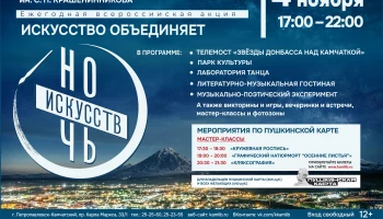 На Камчатке 4 ноября пройдет Всероссийская акция «Ночь искусств» 