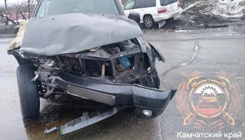 Пожилой водитель пострадал в столкновении на встречке в Елизове на Камчатке