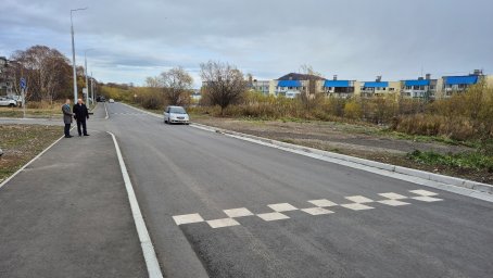 Отремонтирован внутриквартальный проезд по улице Карбышева в Петропавловске-Камчатском 3