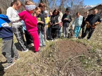 Юные натуралисты побывали в Быстринском парке на Камчатке 2
