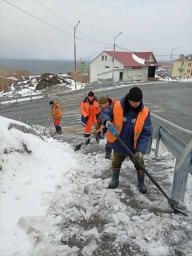 Круглосуточно работают на расчистке города коммунальные службы Петропавловска-Камчатского 6
