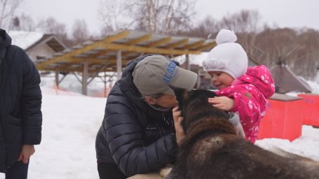 Воспитанники Дома ребёнка посетили питомник ездовых собак на Камчатке 0