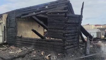 Таунхаус выгорел наполовину в Елизовском районе на Камчатке