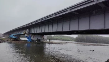 Завершен этап покраски мостовых конструкций на реке Быстрой в Камчатском крае Завершен этап покраски мостовых конструкций на реке Быстрой в Камчатском крае