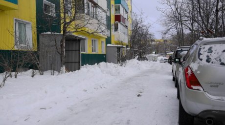 Специалисты Госжилинспекции определяют фактический объем снегоочистки территорий в Петропавловске-Камчатском 5