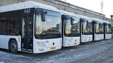 В столице Камчатки новые автобусы вышли на линии городского пассажирского транспорта 11