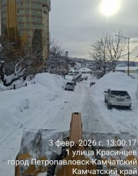 Магистрали, внутриквартальные проезды и придомовые территории чистили сегодня в Петропавловске-Камчатском 2