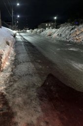 Работы по зимнему содержанию дорог продолжались в ночную смену в Петропавловске-Камчатском 10