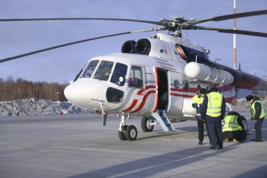 Новый вертолет пополнил парк авиационного предприятия на Камчатке 0