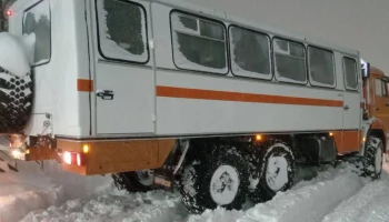 Специальное движение транспорта повышенной проходимости организовано для перевозки жителей в Петропавловске-Камчатском