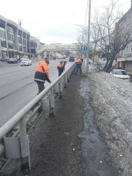 Техника работает круглосуточно на улицах Петропавловска-Камчатского 6