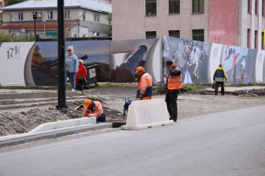 Продолжается ремонт дороги по улице Ленинской в Петропавловске-Камчатском 8